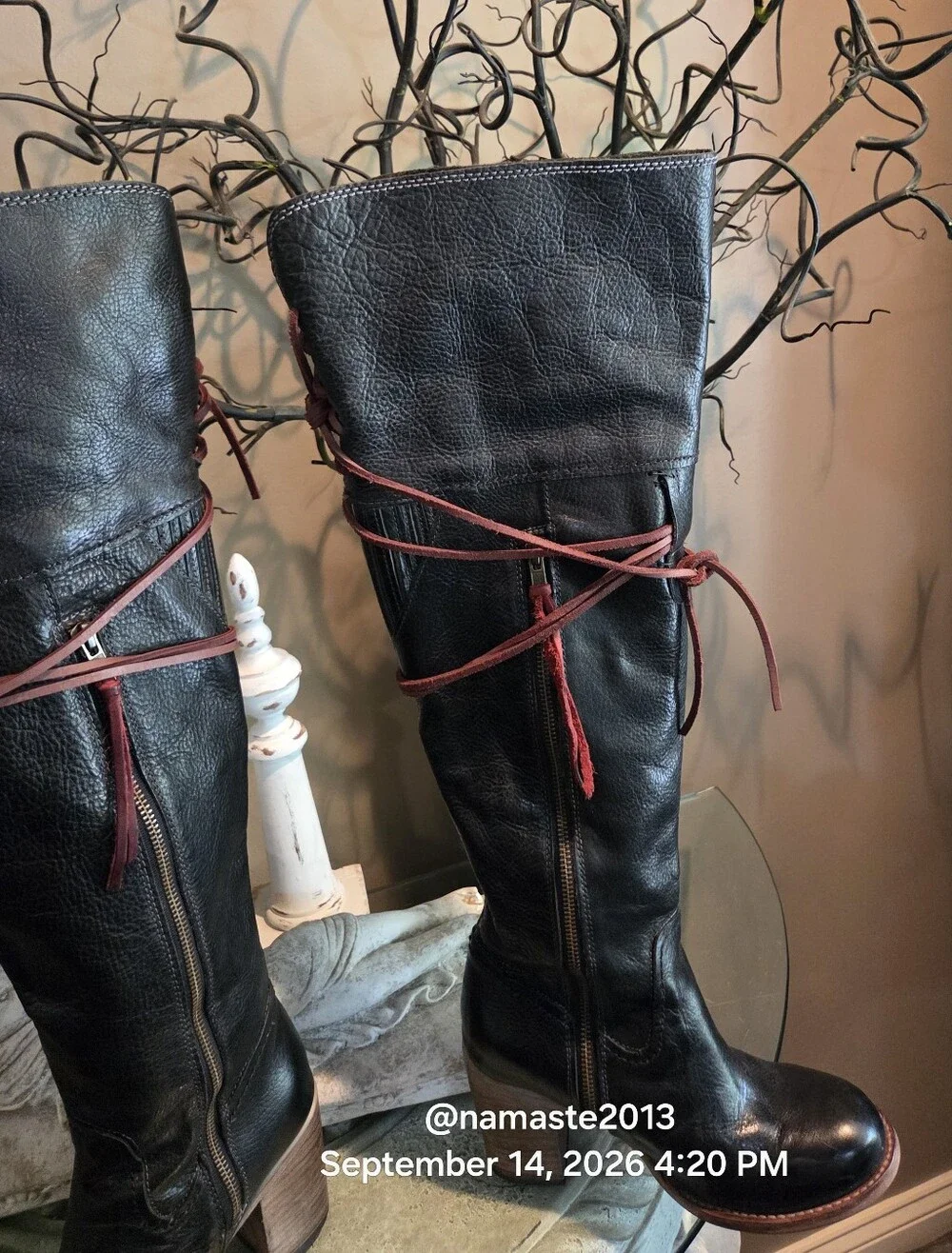 Freebird By Steven Brock Over The Knee Western Leather Boot Designer LROOM #815